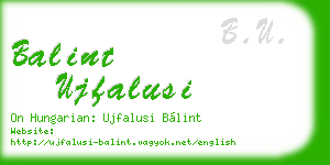 balint ujfalusi business card